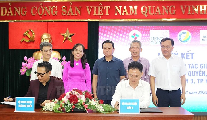 Hội doanh nghiệp Quận Ngô Quyền TP Hải Phòng và Quận 3 TP.HCM ký kết thỏa thuận hợp tác phát triển